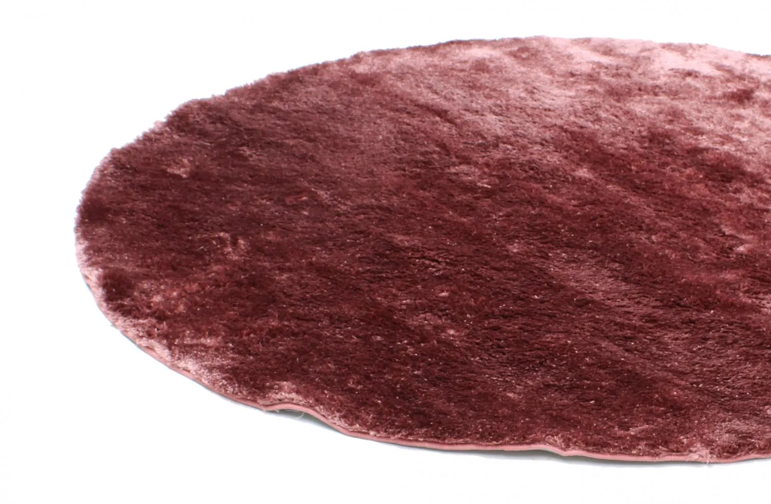 Runde tepper - Shaggy Luxe (coral pink)