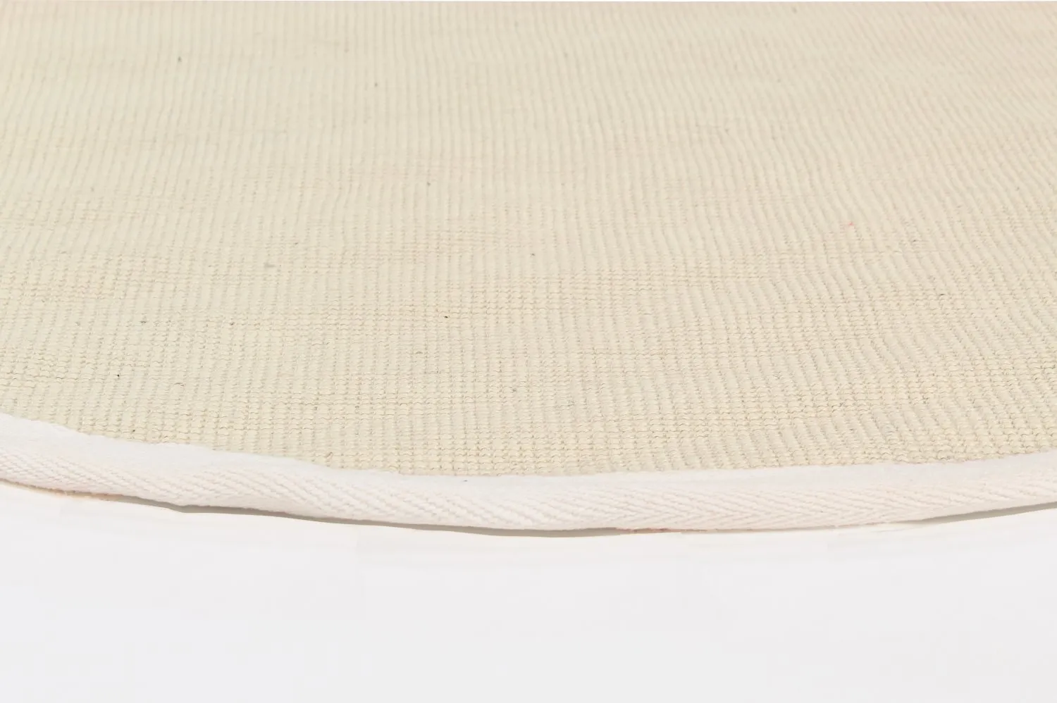 Runde tepper (sisal) - Agave (naturhvit)