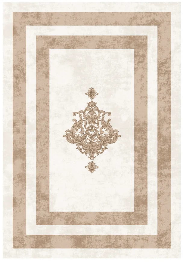 Wilton-teppe - Soros (beige/hvit)