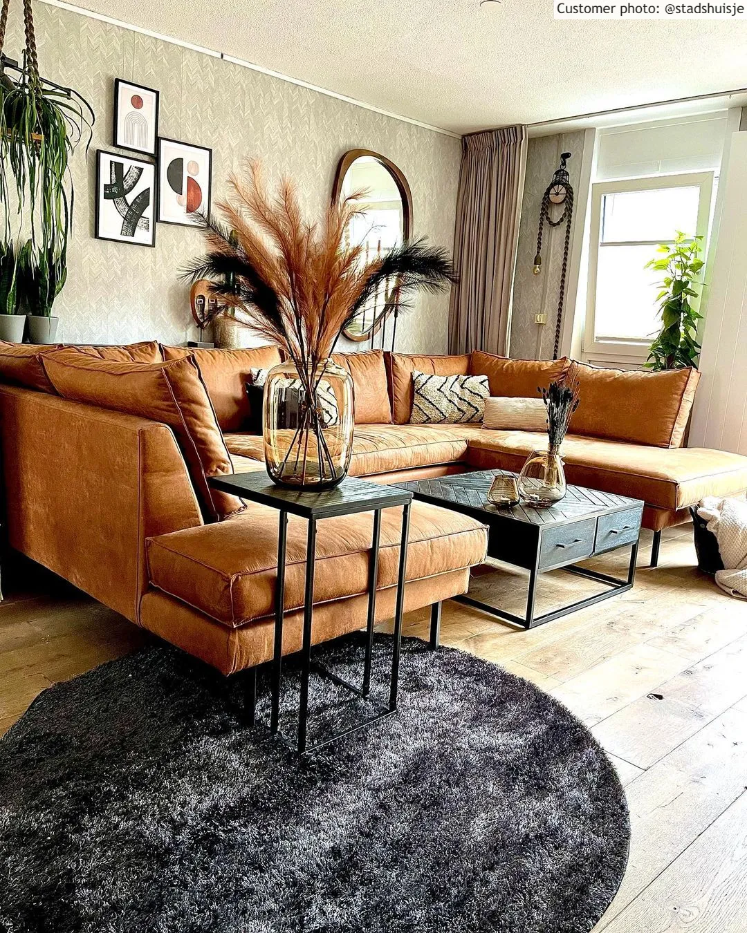 Runde tepper - Cosy (antrasitt)