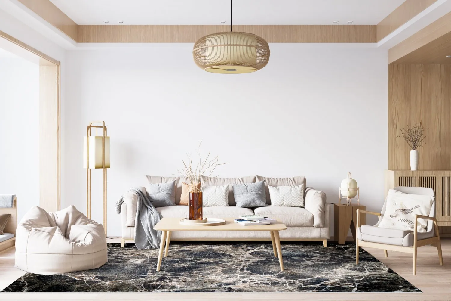 Wilton-teppe - Marly (svart)
