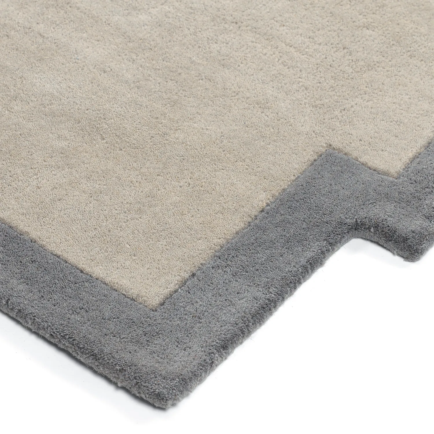 Ullteppe - Agra Hand Tufted Wool Premium (grå)