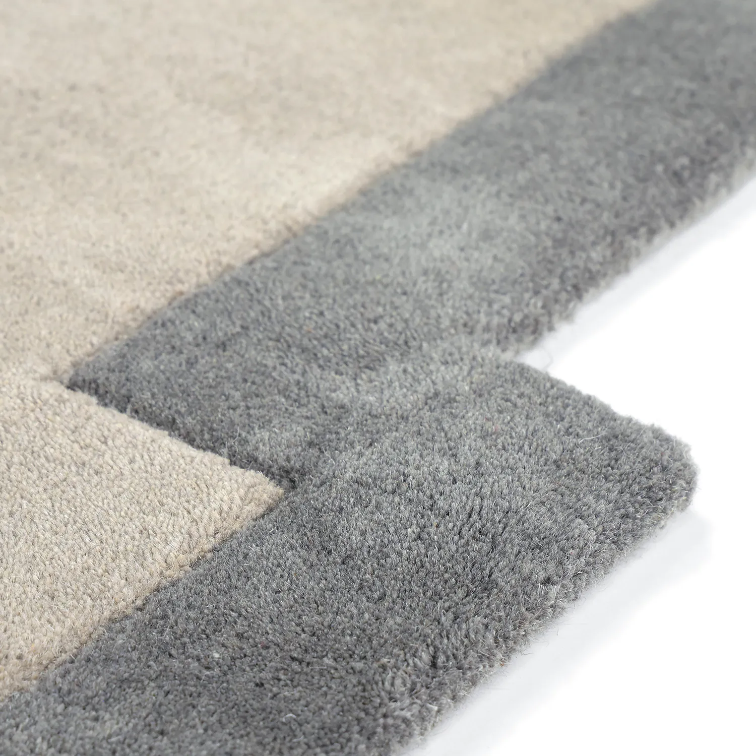 Ullteppe - Agra Hand Tufted Wool Premium (grå)