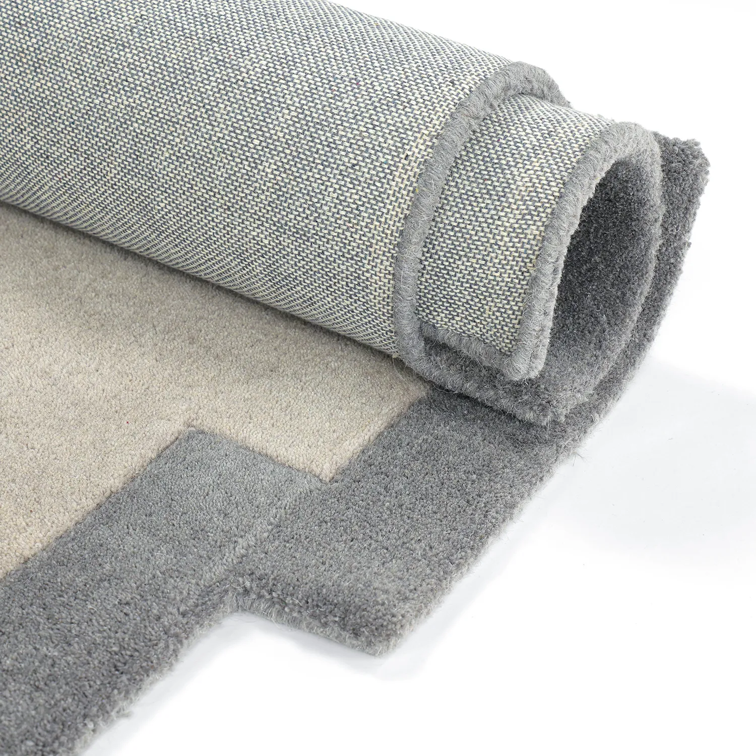Ullteppe - Agra Hand Tufted Wool Premium (grå)