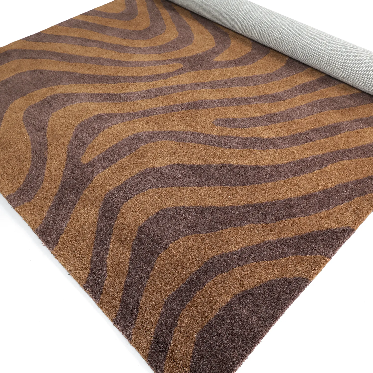 Ullteppe - Aiz Hand Tufted Wool Premium (brun)