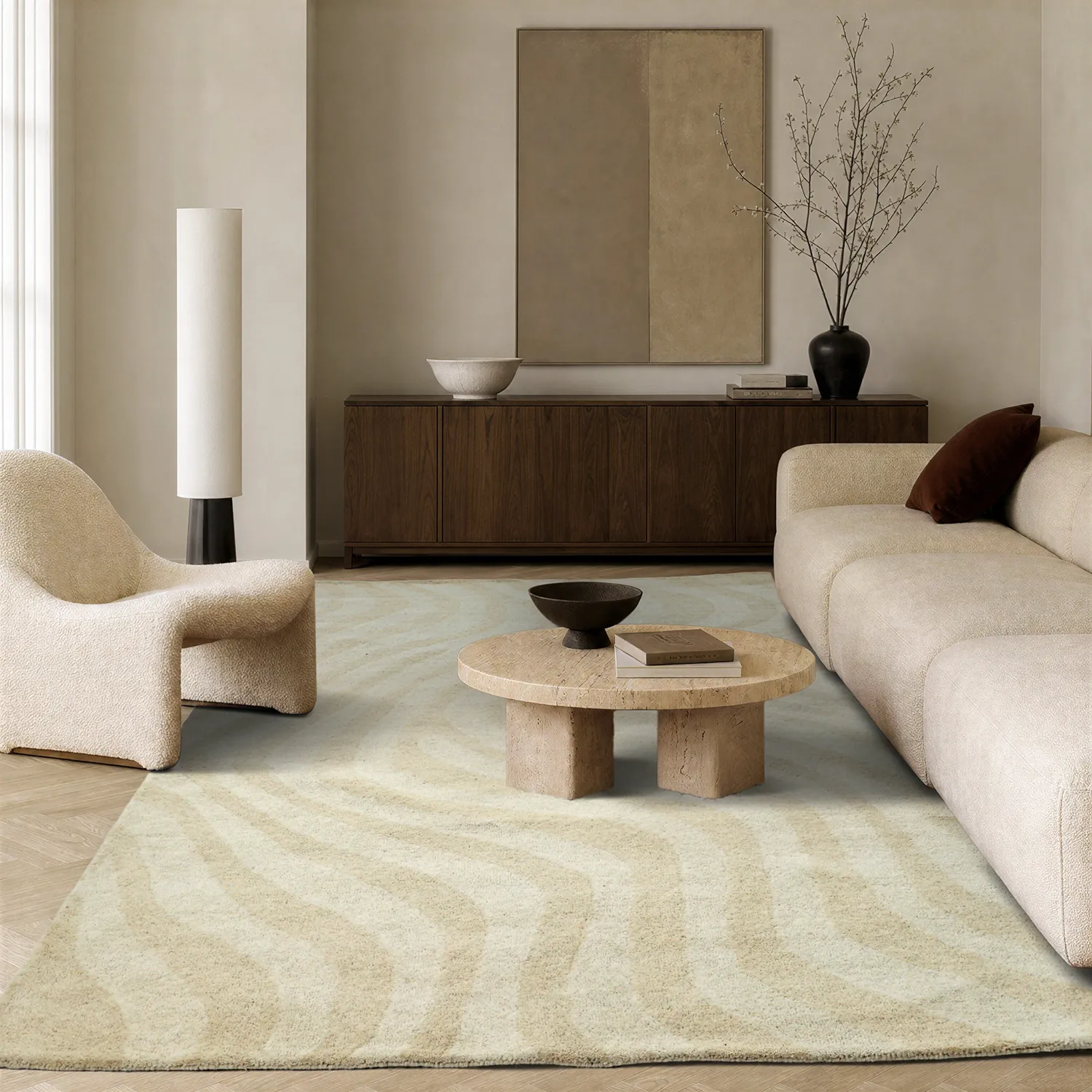 Ullteppe - Aiz Hand Tufted Wool Premium (grå)