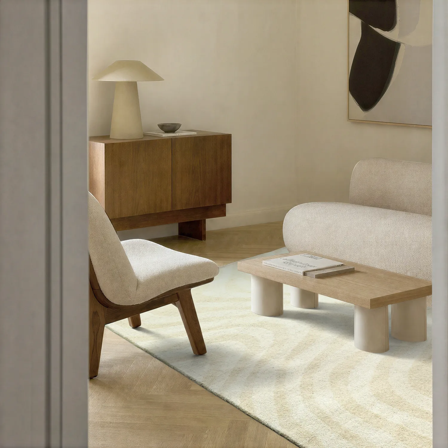 Ullteppe - Aiz Hand Tufted Wool Premium (grå)