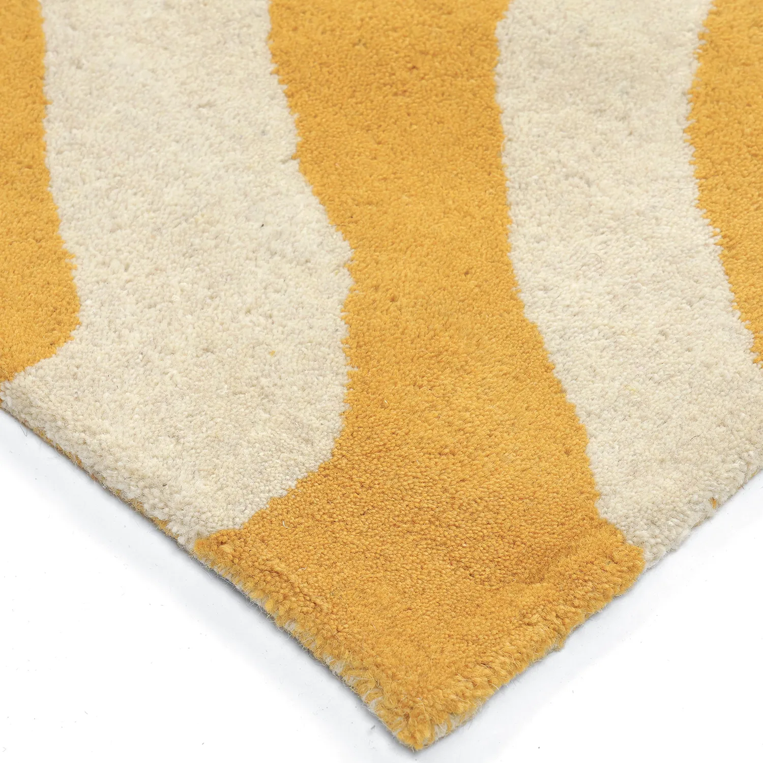 Ullteppe - Aiz Hand Tufted Wool Premium (gul)