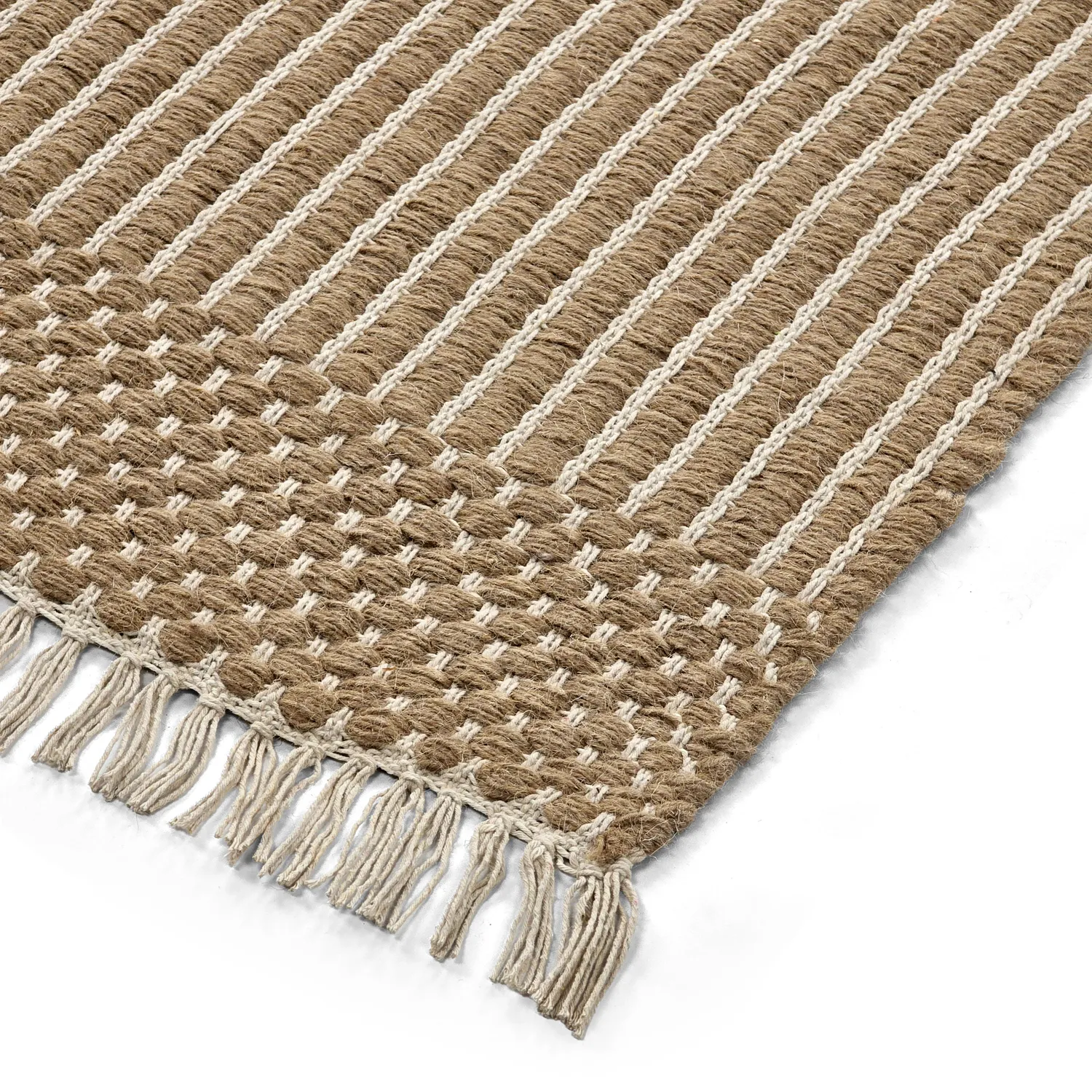 Ullteppe - Arbil (beige/hvit)