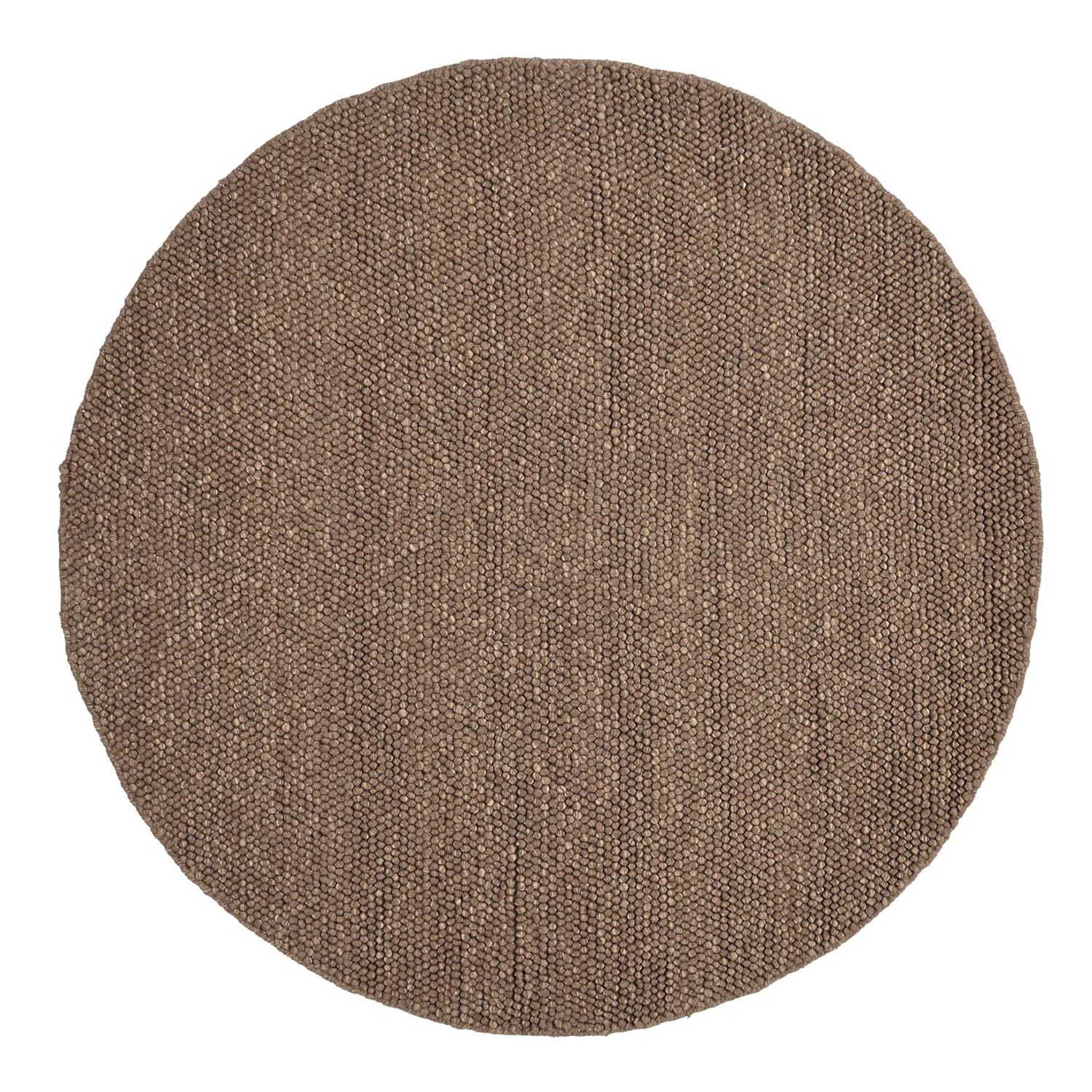 Rundt teppe - Avafors Wool Bubble (brun/beige)