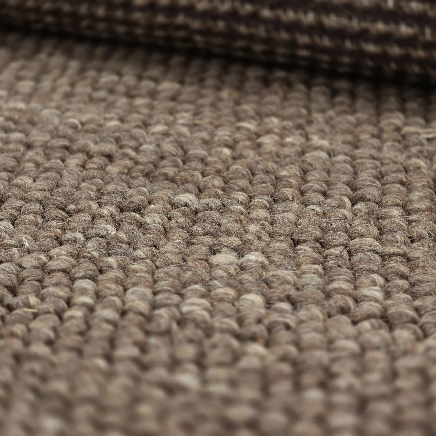 Rundt teppe - Avafors Wool Bubble (brun/beige)