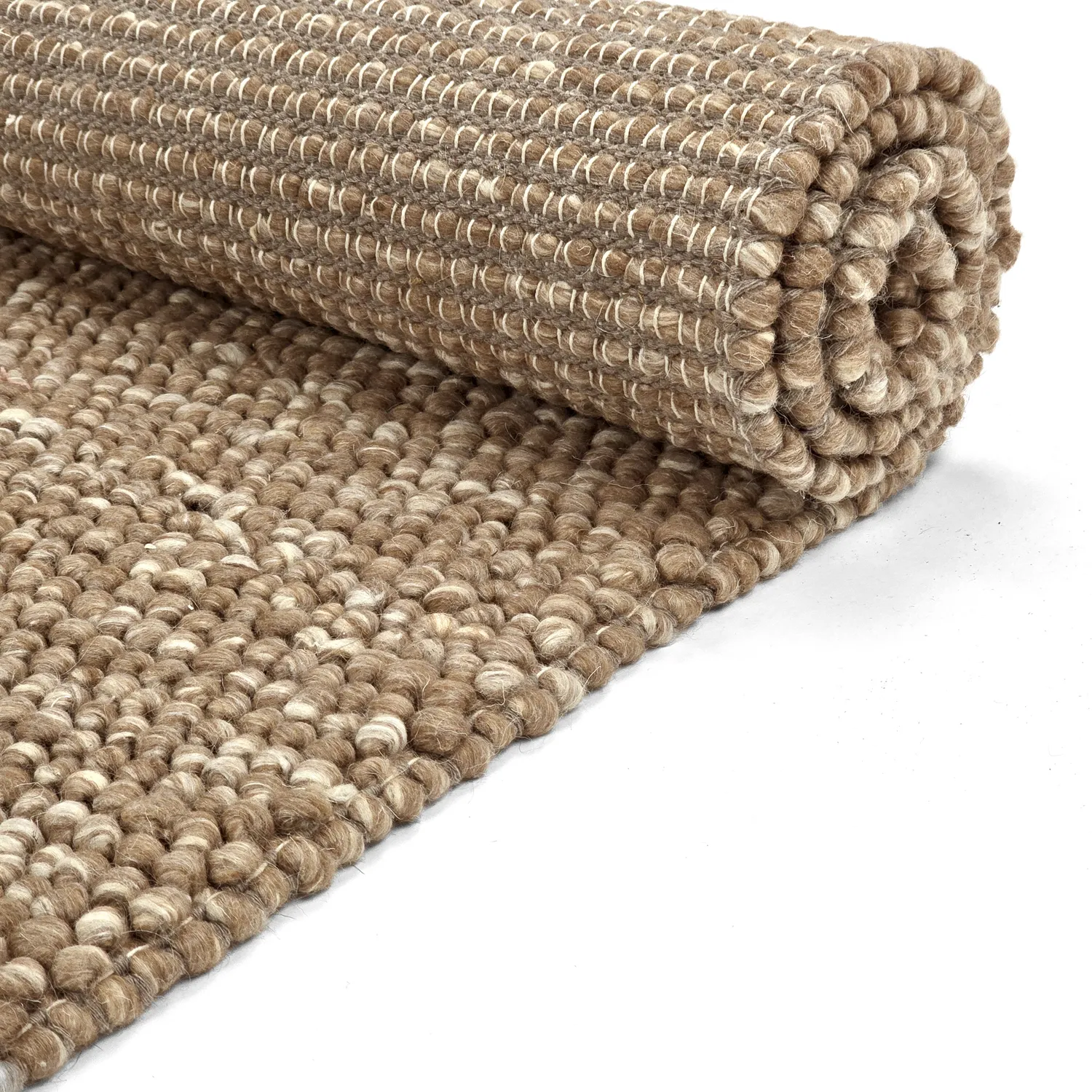 Ullteppe - Avafors Wool Bubble (lys brun/hvit)