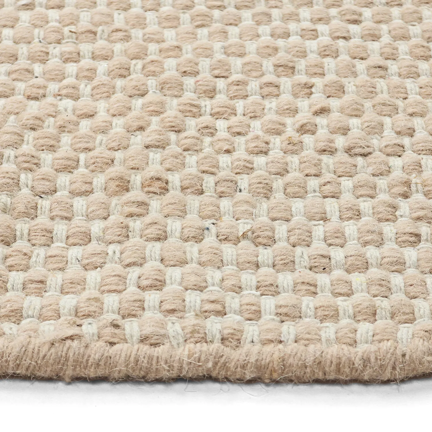 Rundt teppe - Coastal (beige)