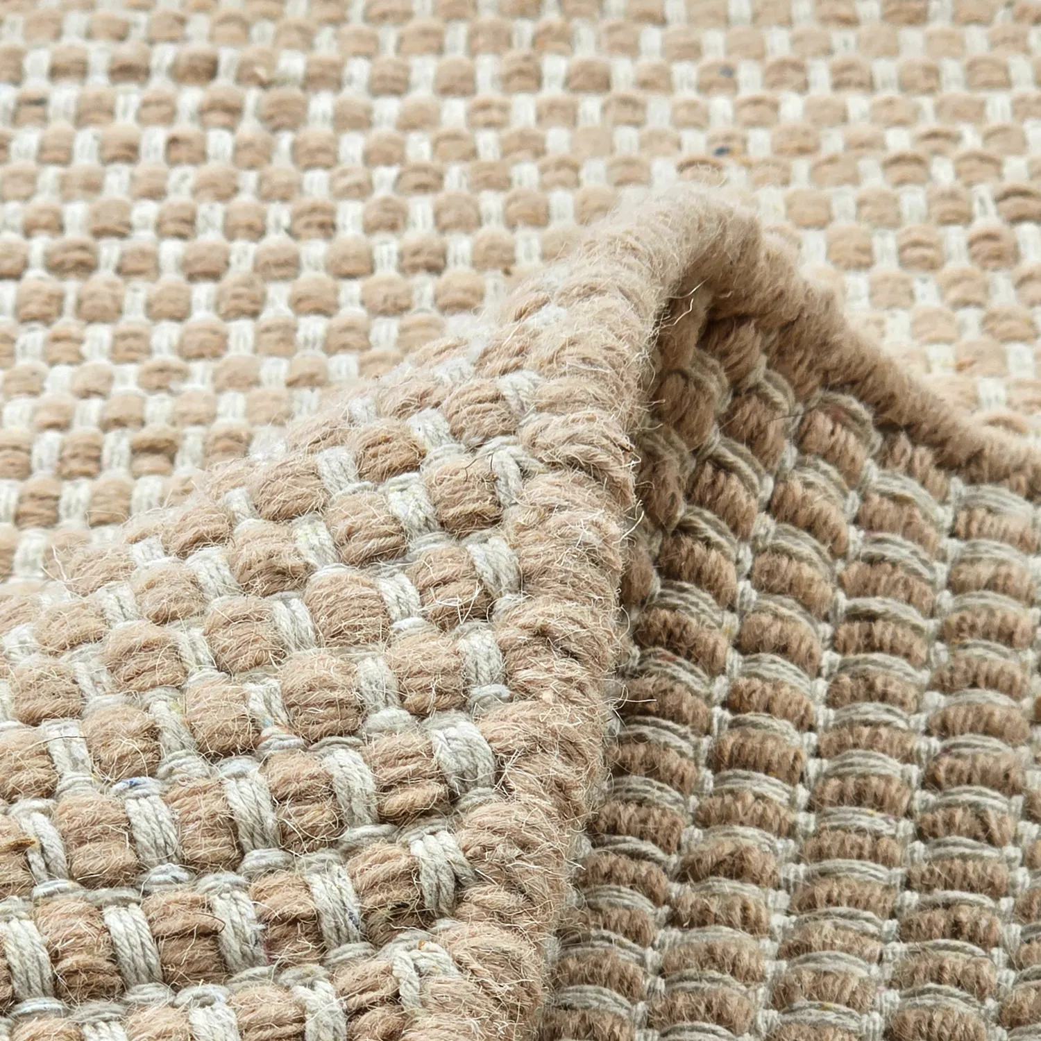 Rundt teppe - Coastal (beige)