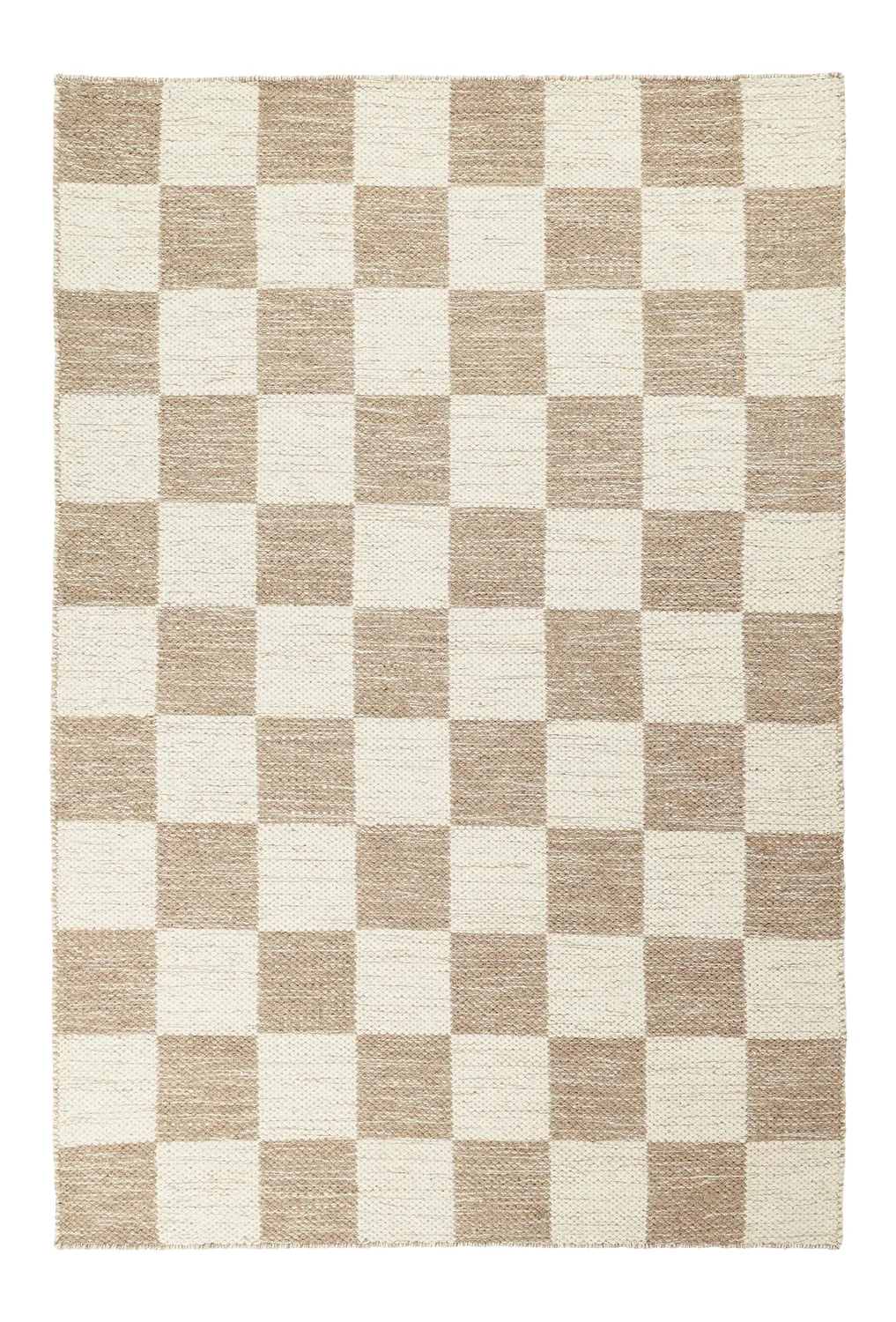 Ullteppe - Dundee (beige/hvit)
