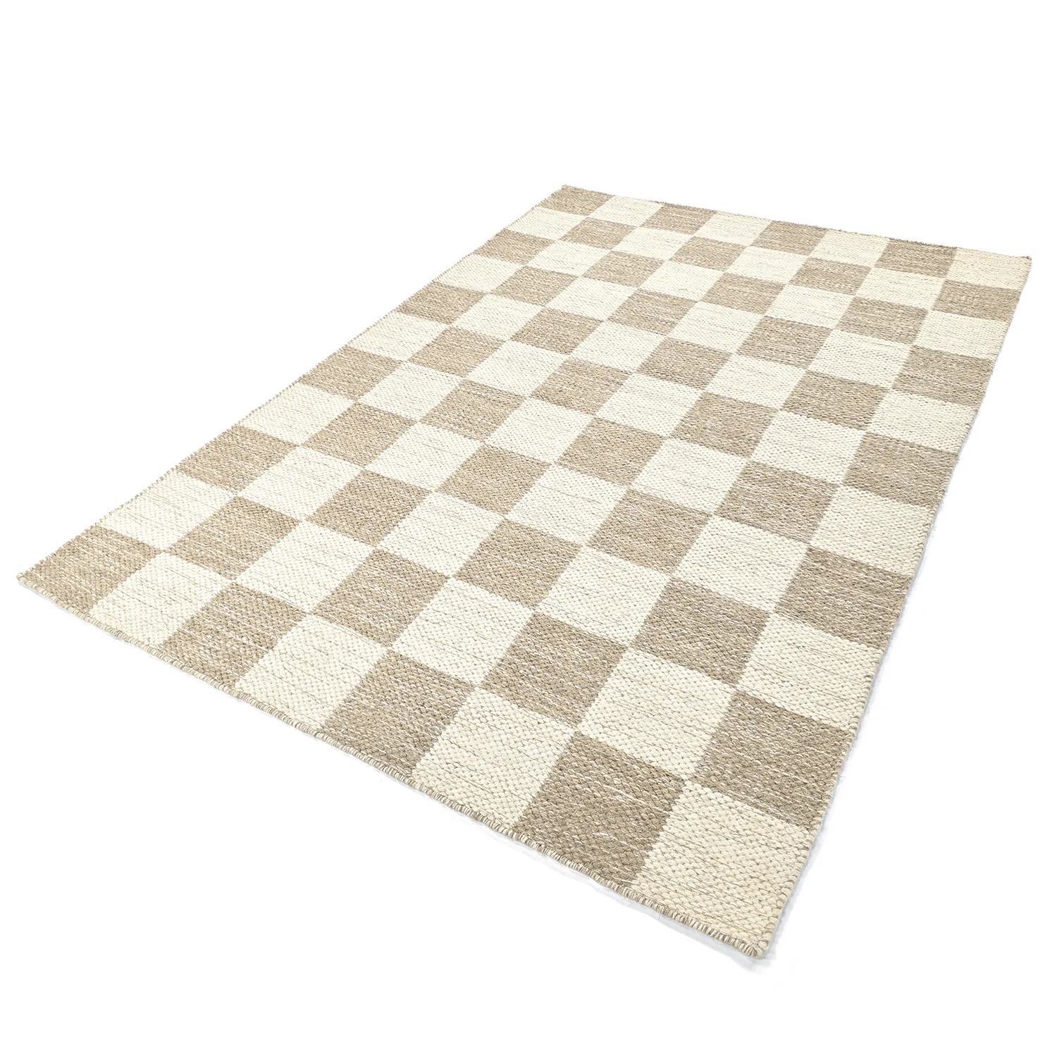 Ullteppe - Dundee (beige/hvit)