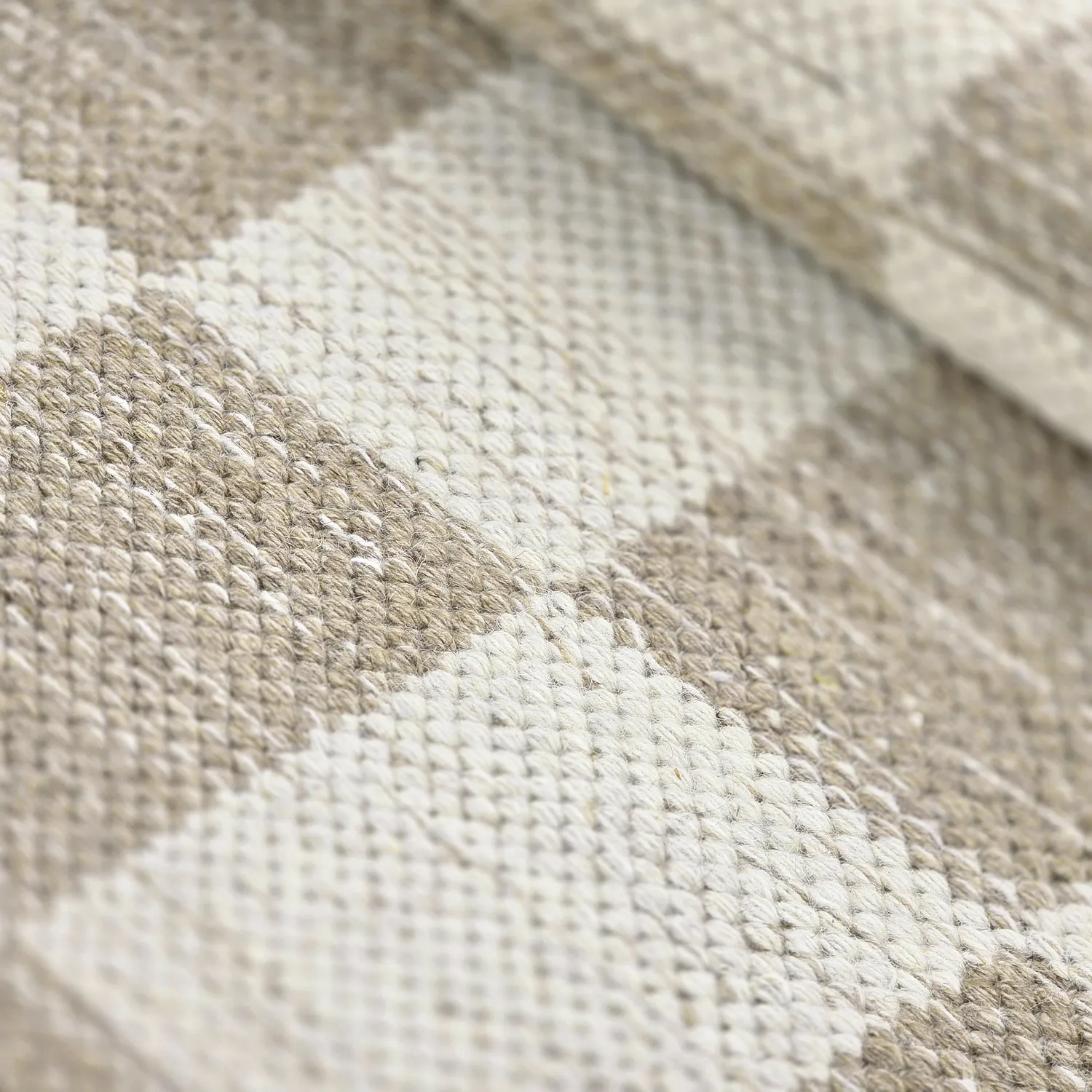 Ullteppe - Dundee (beige/hvit)