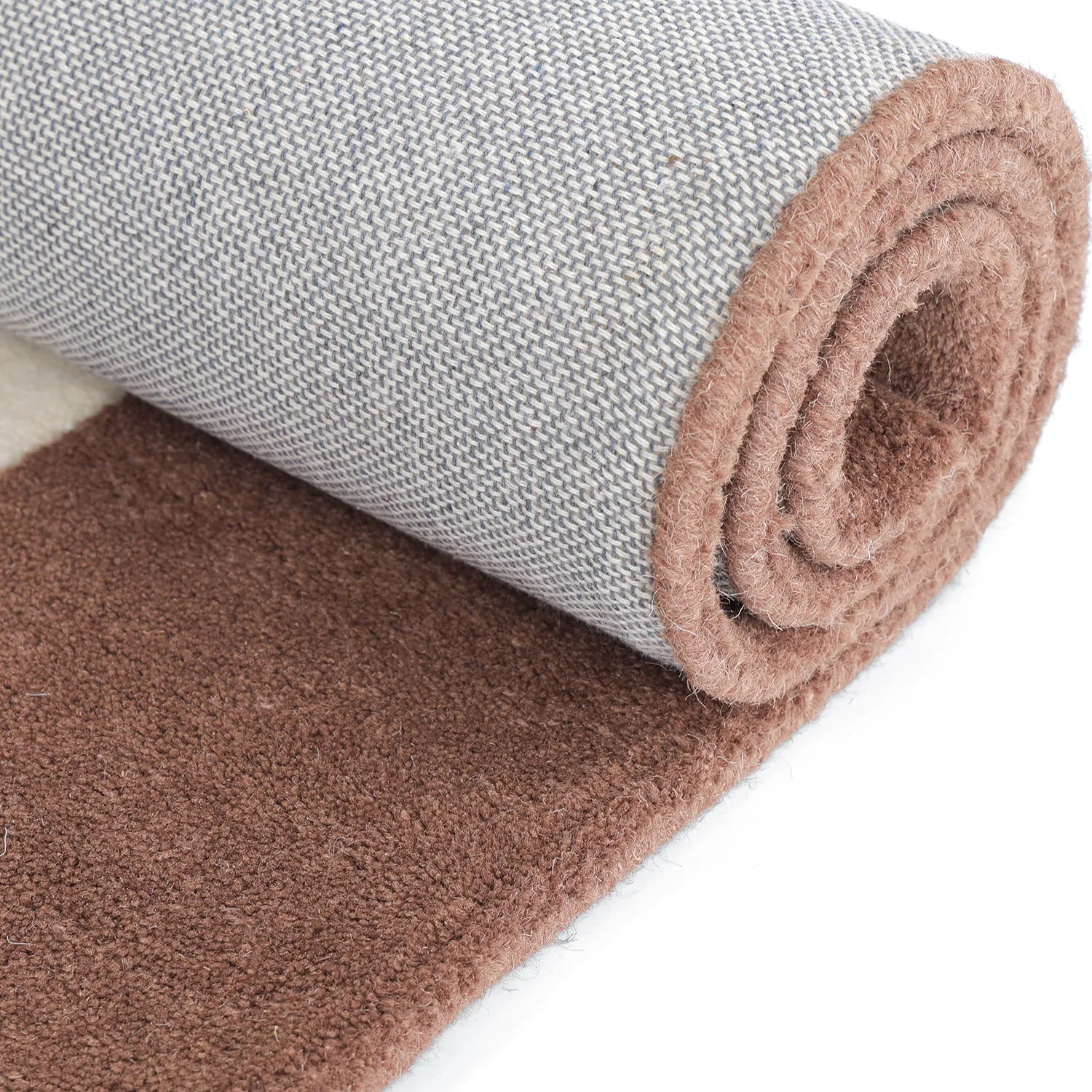 Ullteppe - Gaya Hand Tufted Wool Premium (krem/brun)