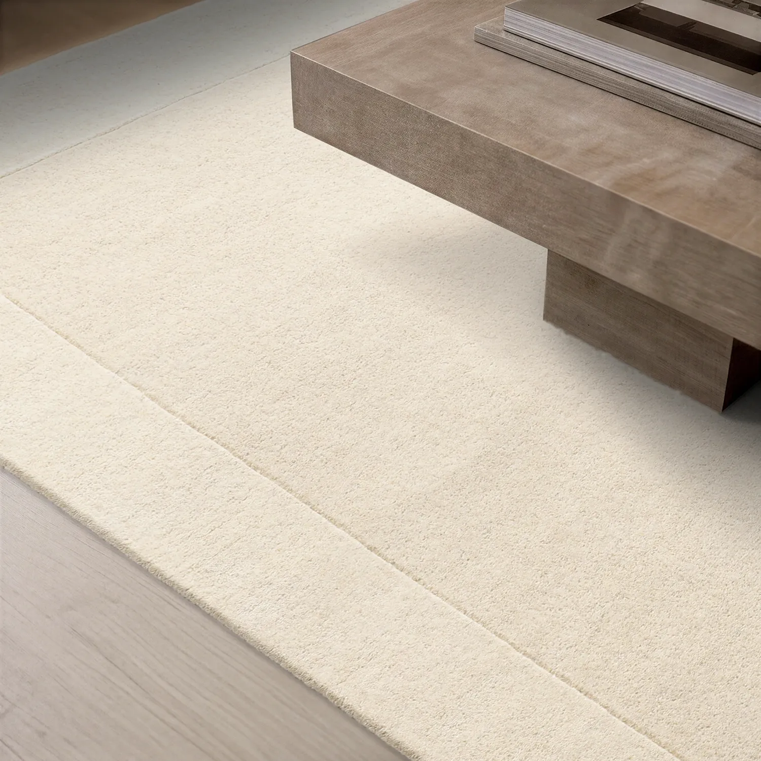Ullteppe - Gaya Hand Tufted Wool Premium (krem/hvit)