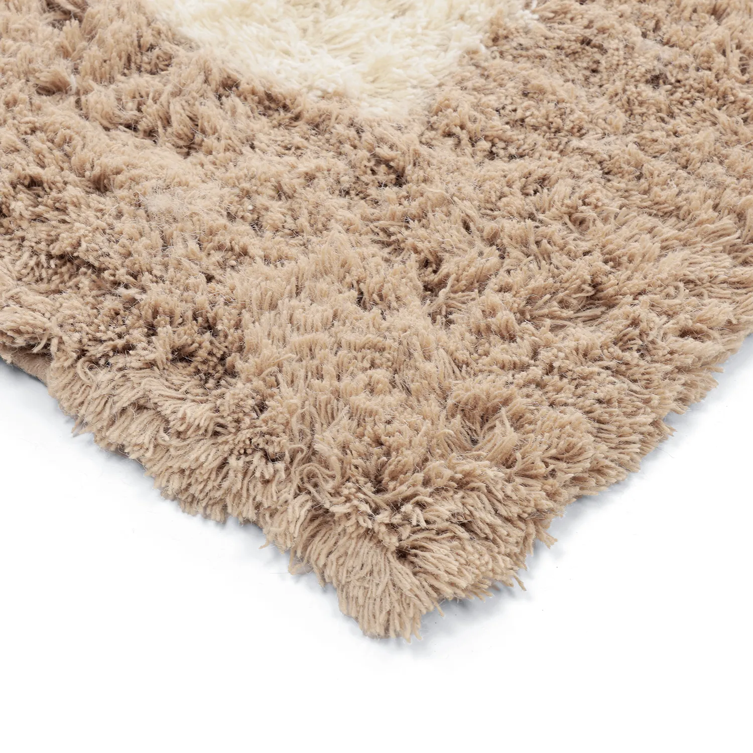 Ullteppe - Khenifra Handknot Wool Premium (krem/beige)