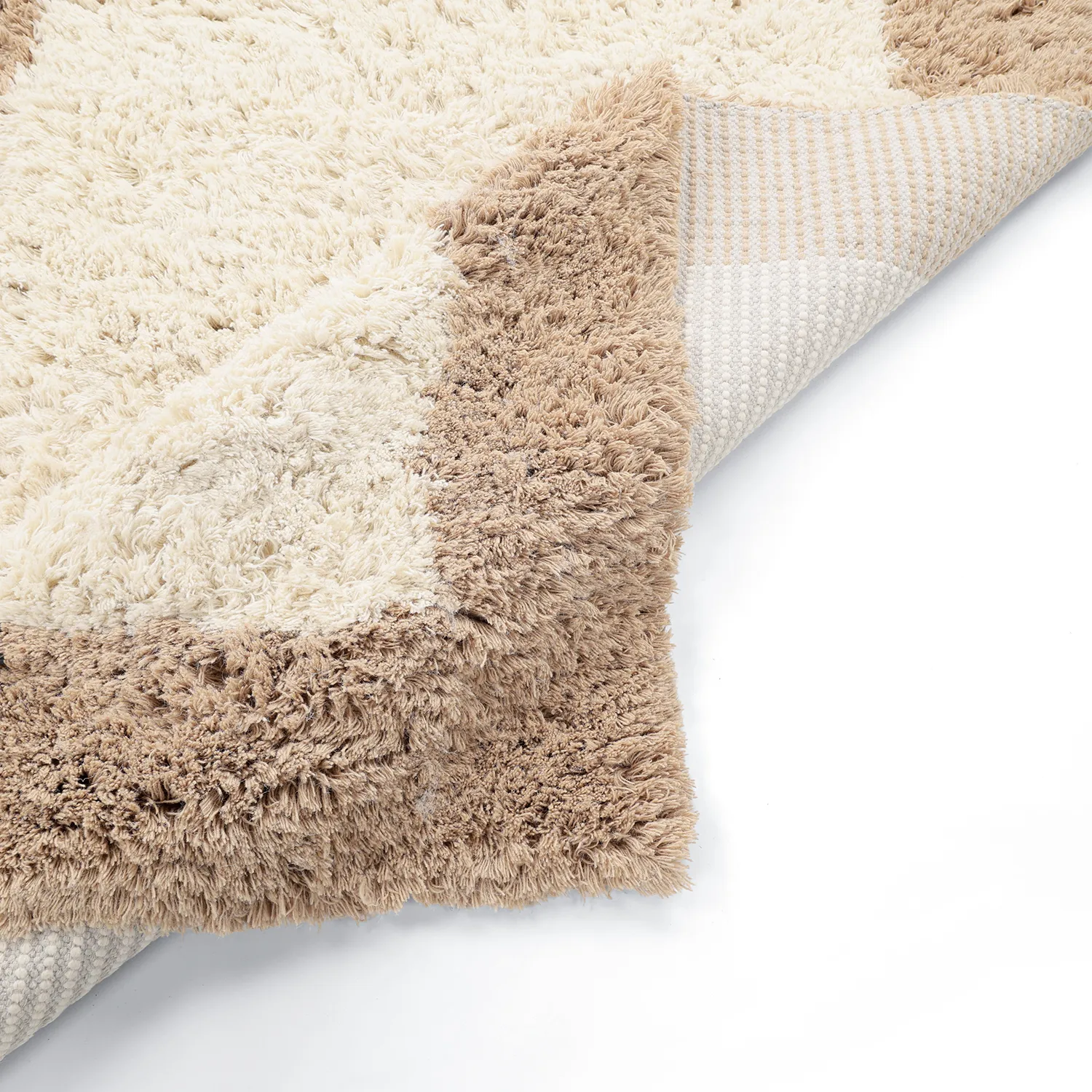 Ullteppe - Khenifra Handknot Wool Premium (krem/beige)