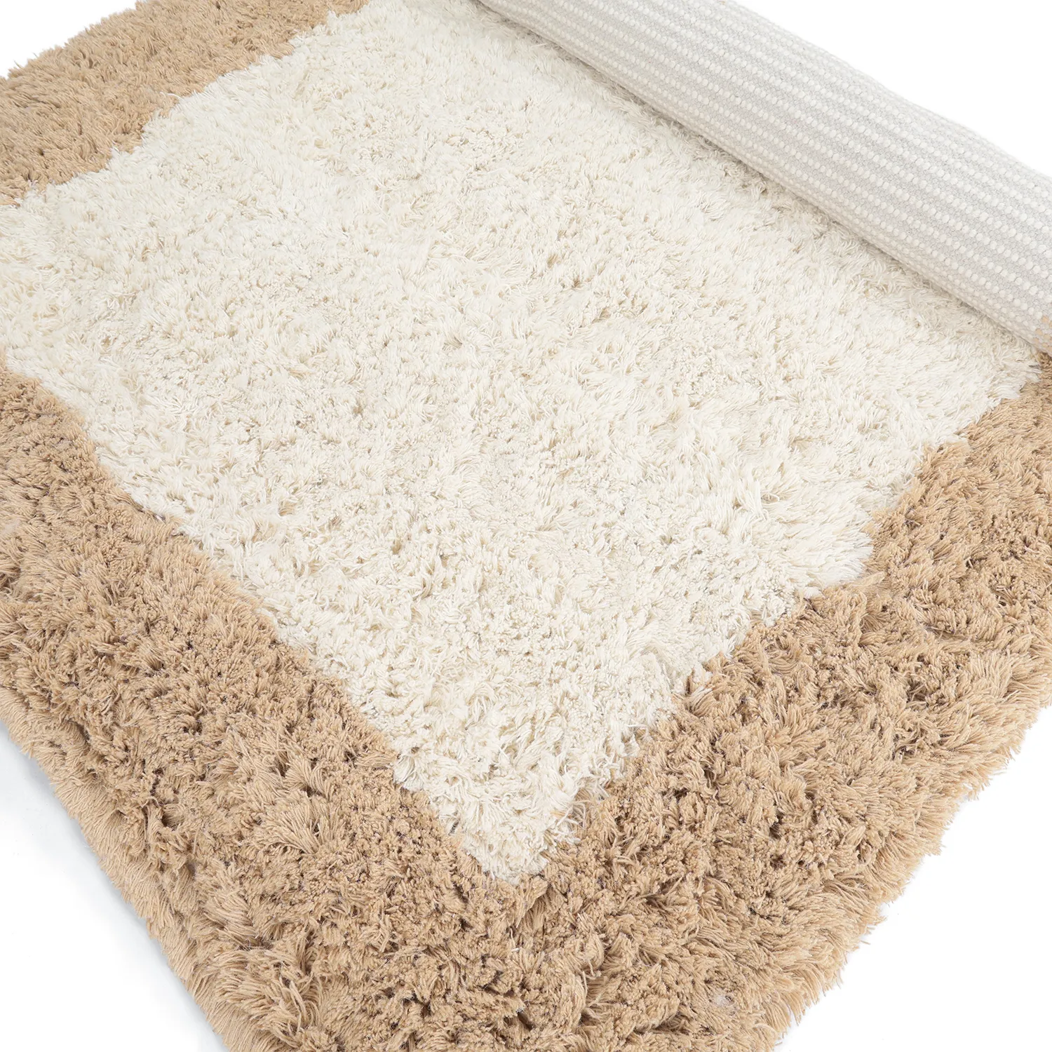 Ullteppe - Khenifra Handknot Wool Premium (krem/beige)