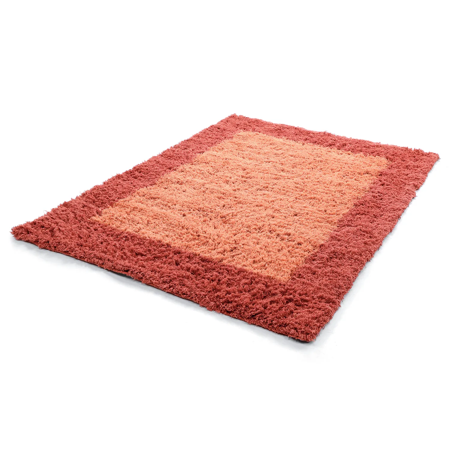Ullteppe - Khenifra Handknot Wool Premium (oransje/rød)