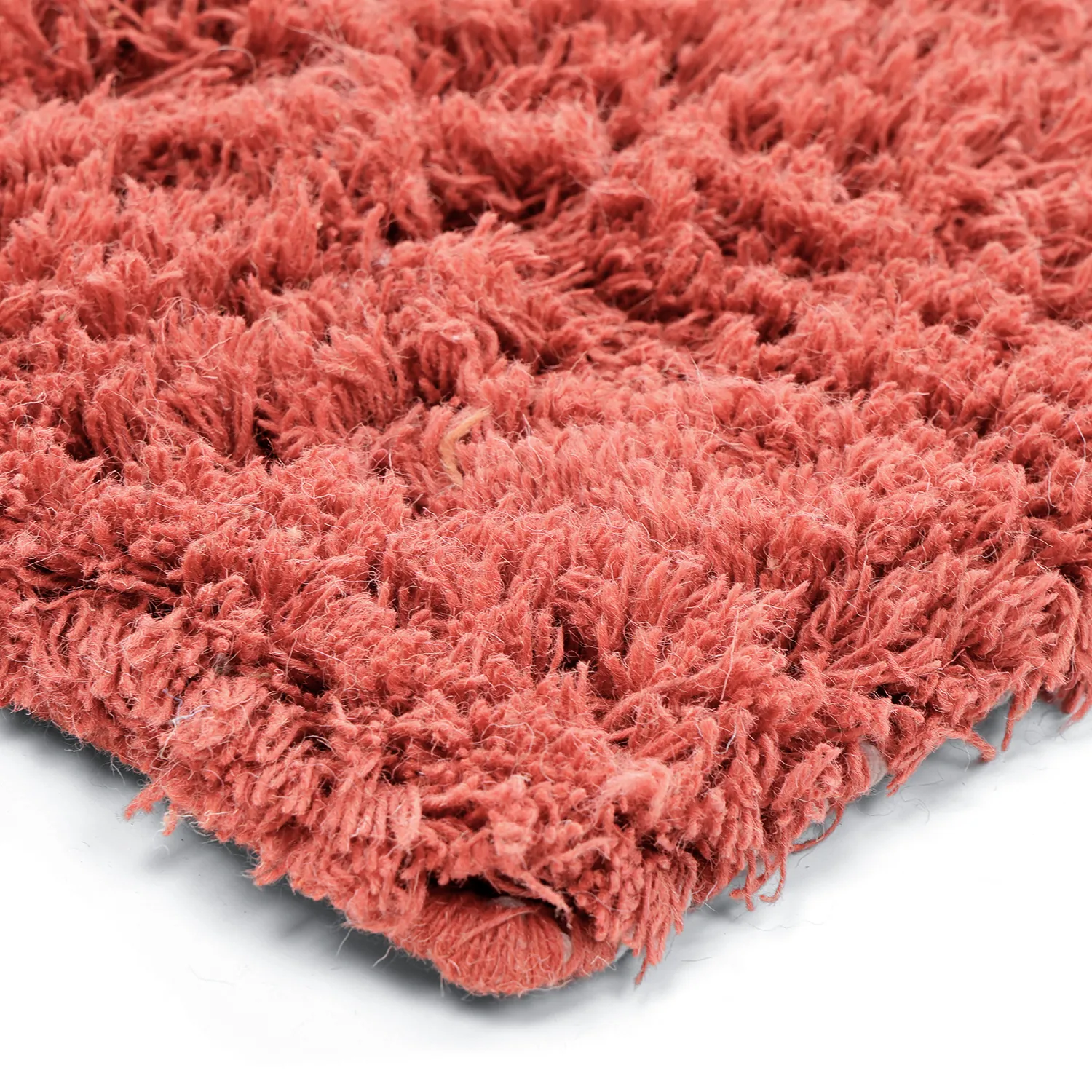 Ullteppe - Khenifra Handknot Wool Premium (oransje/rød)