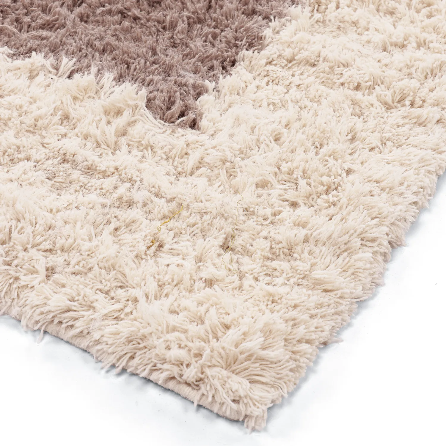 Ullteppe - Khenifra Handknot Wool Premium (taupe/kremfarget)