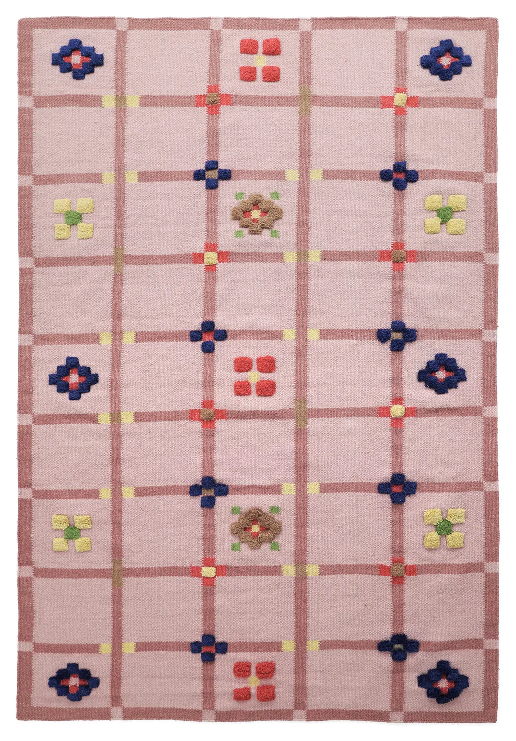 Ullteppe - Lausanne Flatweave Tufted Premium (rosa)