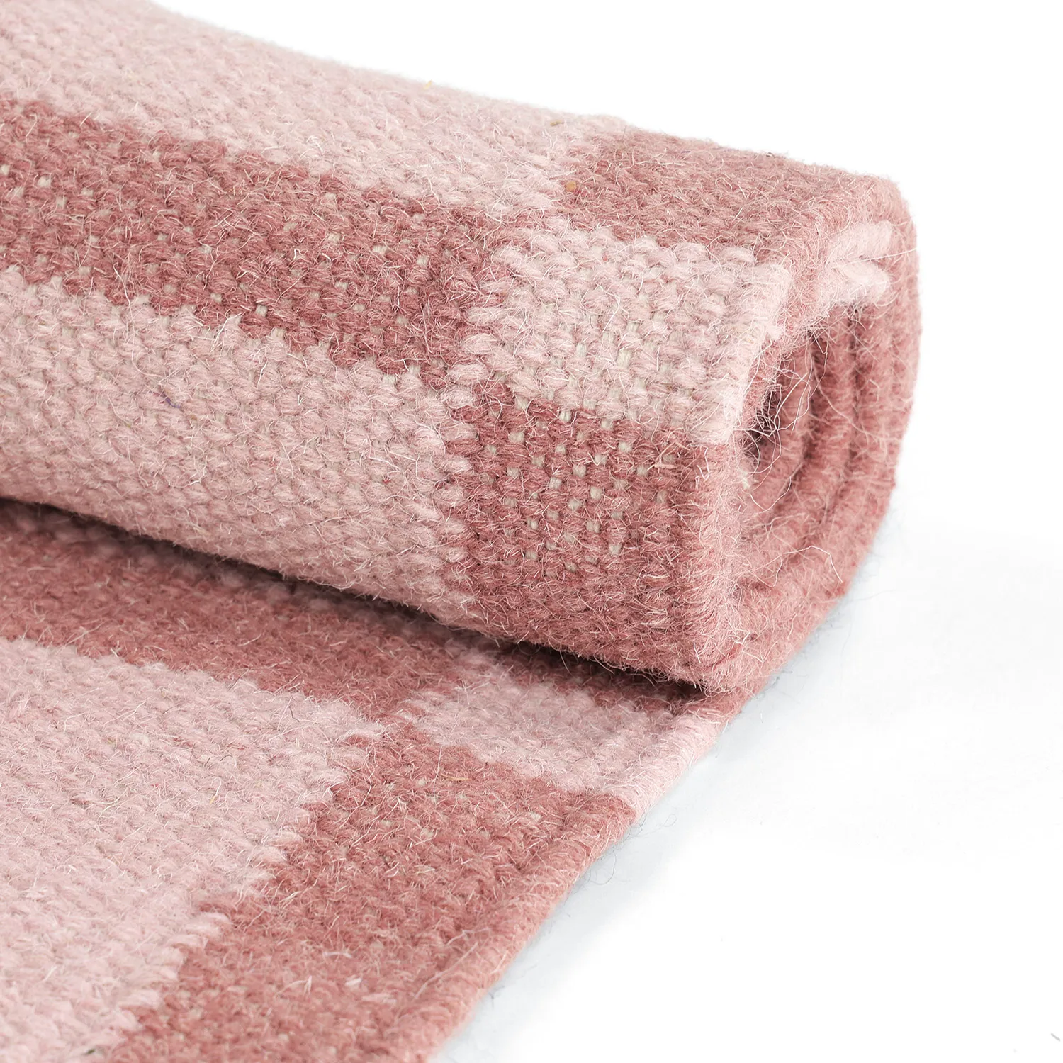 Ullteppe - Lausanne Flatweave Tufted Premium (rosa)