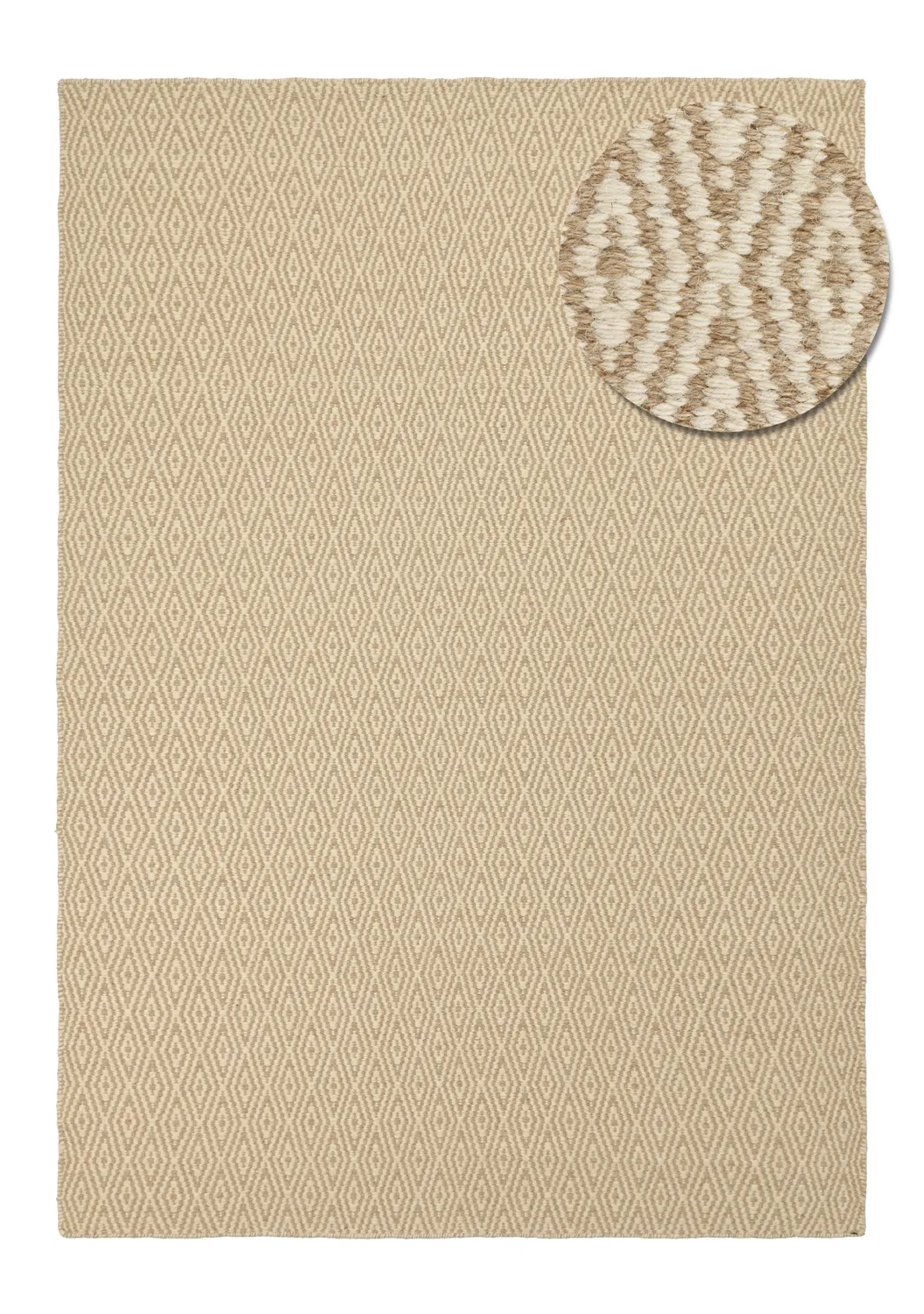 Ullteppe - Monastir (beige/hvit)