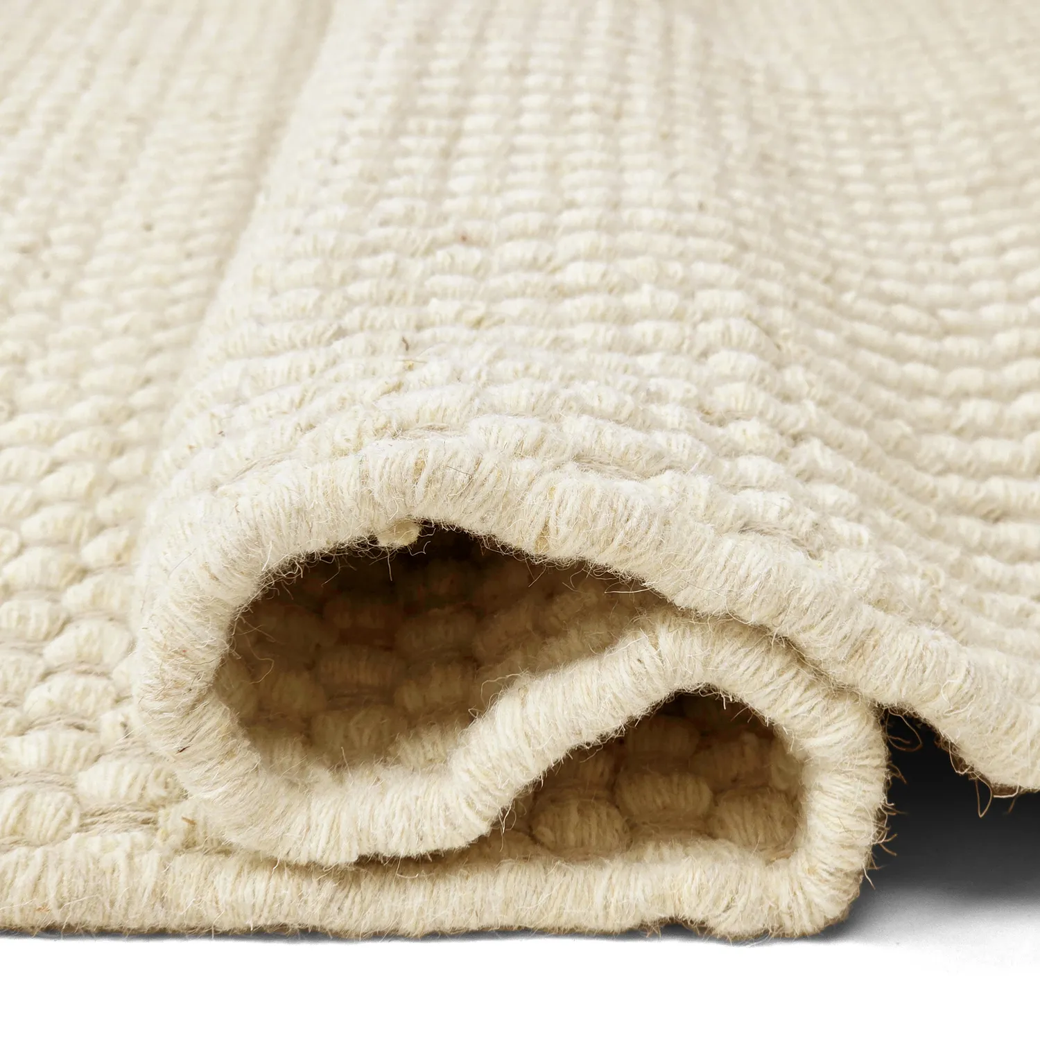 Ullteppe - Ovelia (beige/hvit)