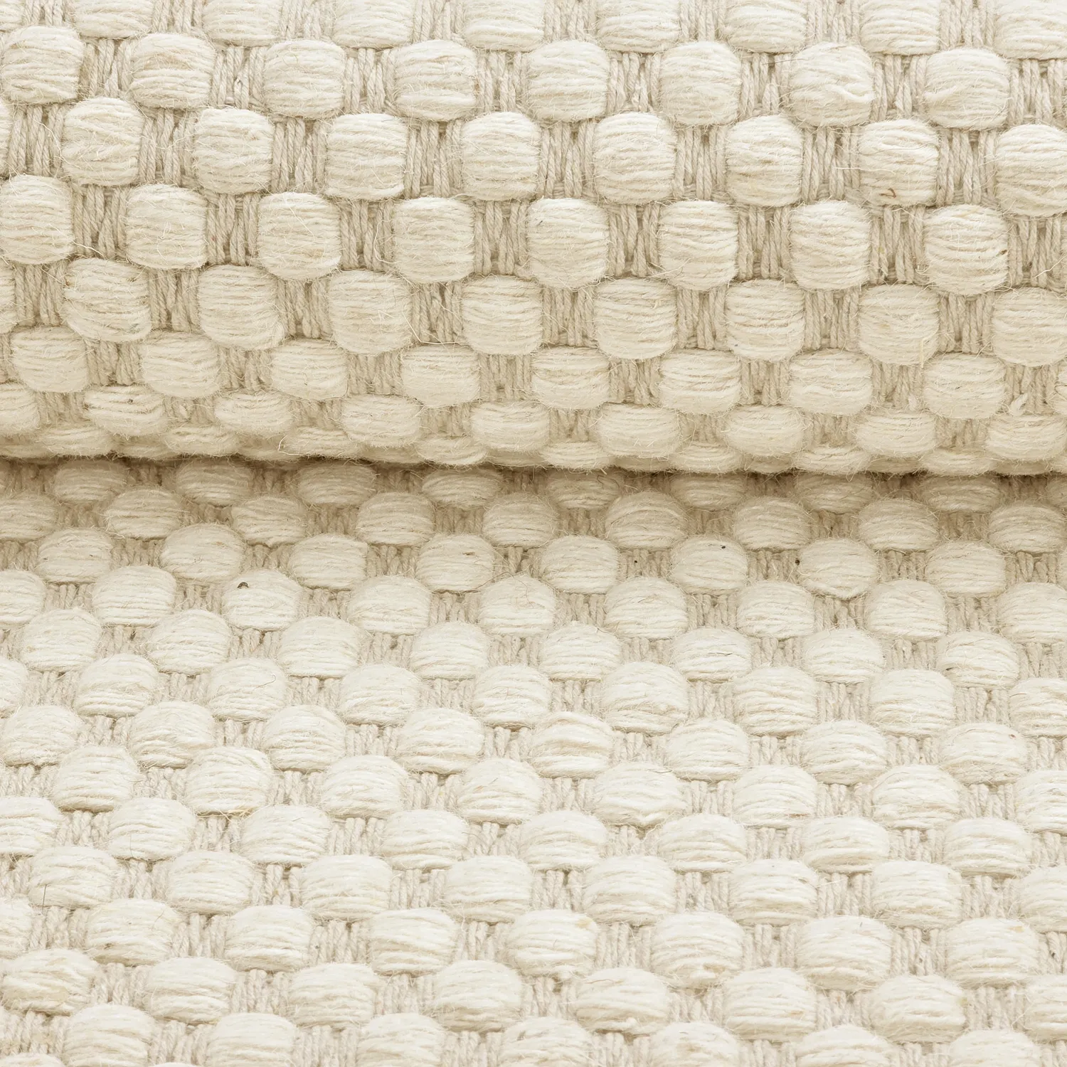 Ullteppe - Ovelia (beige/hvit)