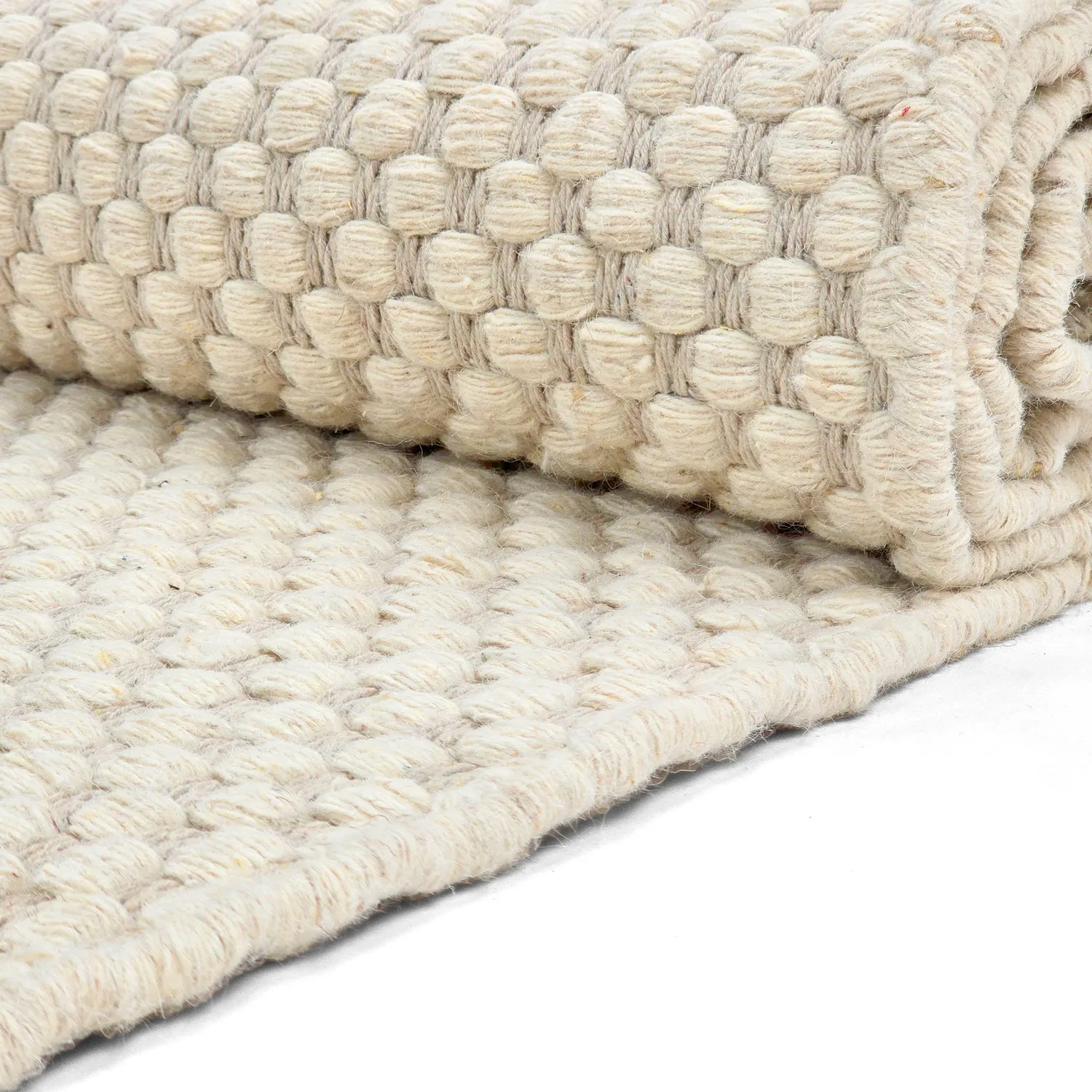 Ullteppe - Ovelia (beige/hvit)