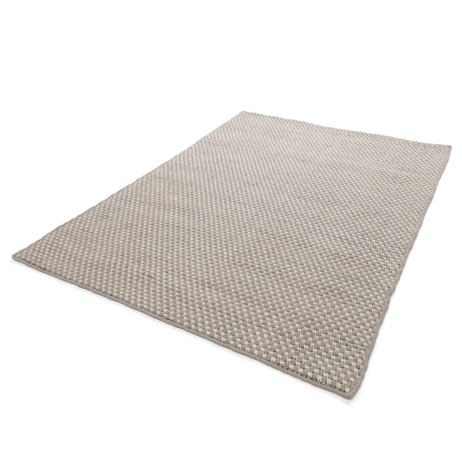 Ullteppe - Ovelia (taupe/hvit)