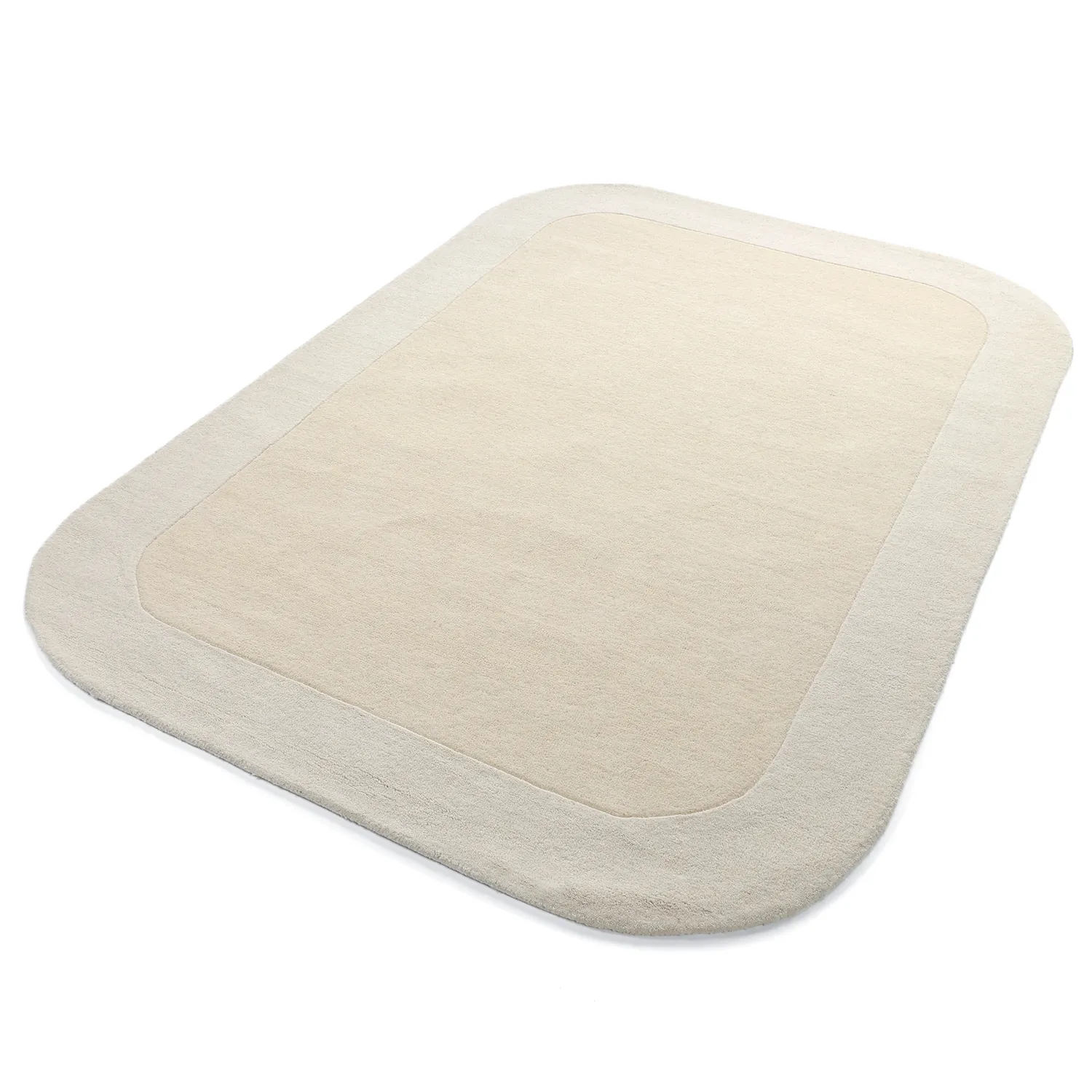 Ullteppe - Puri Hand Tufted Wool Premium (krem/hvit)