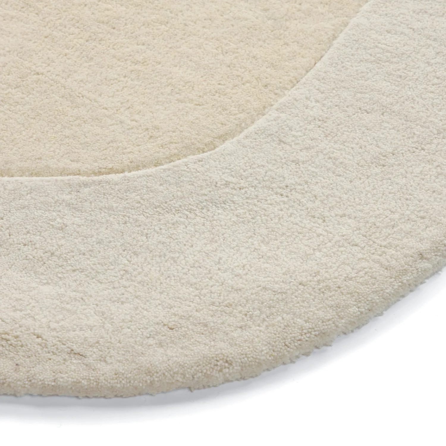 Ullteppe - Puri Hand Tufted Wool Premium (krem/hvit)