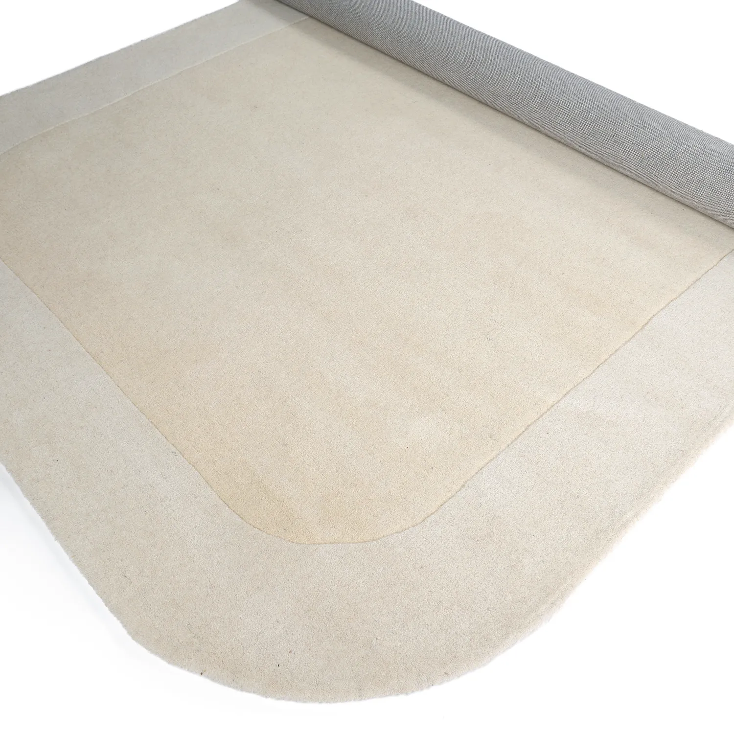 Ullteppe - Puri Hand Tufted Wool Premium (krem/hvit)