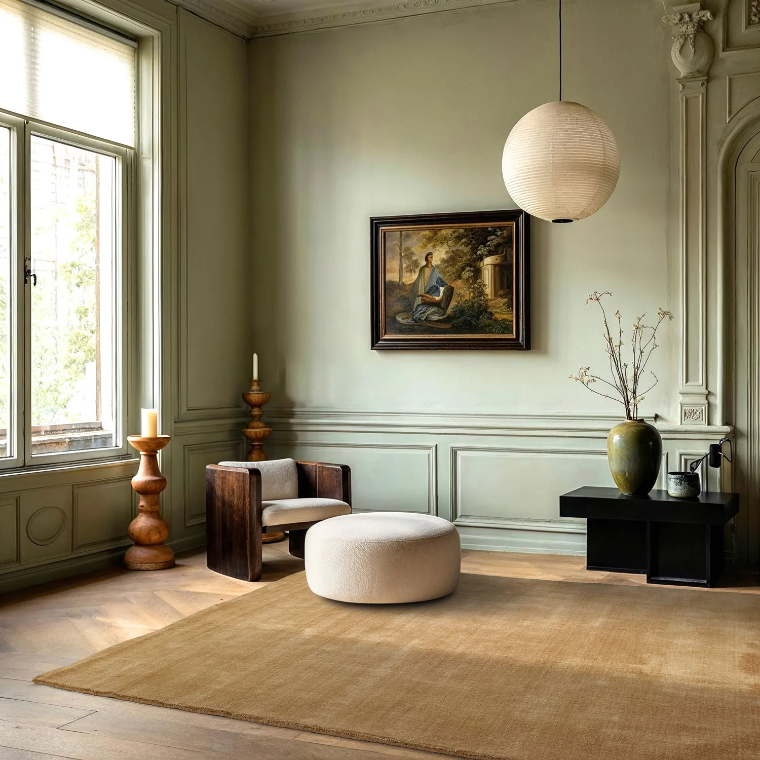Ullteppe - Rozel Handloom Wool Premium (beige)