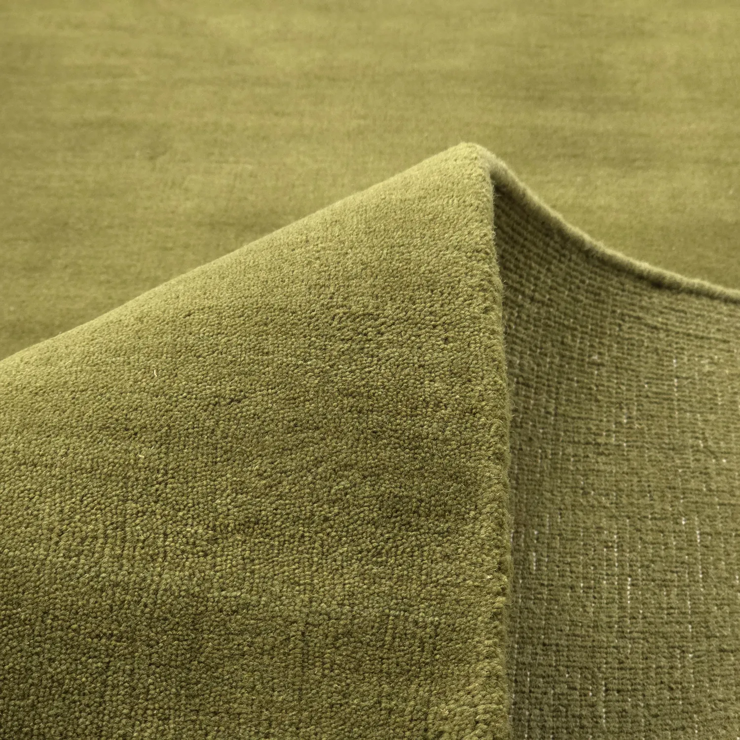 Ullteppe - Rozel Handloom Wool Premium (mosegrønn)