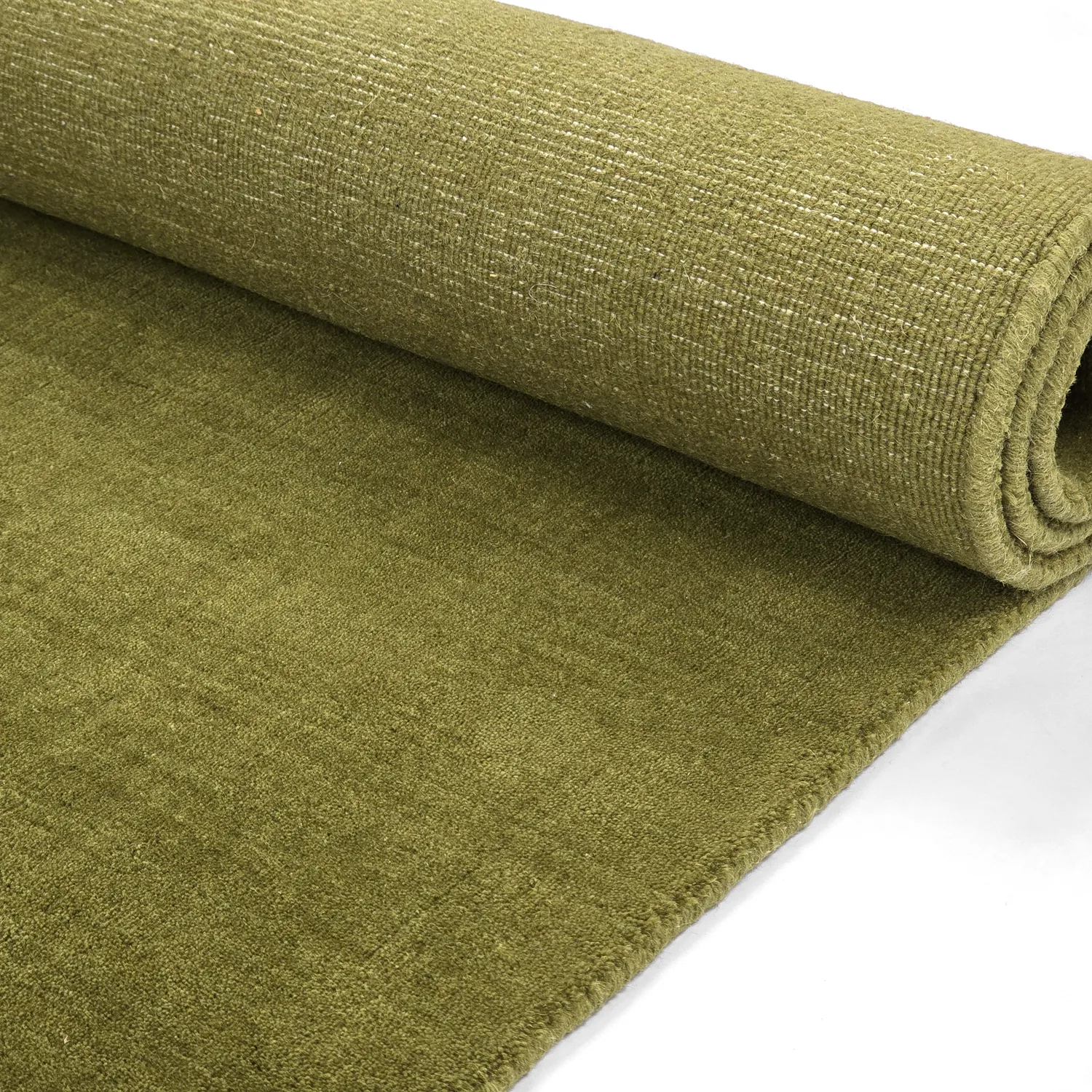 Ullteppe - Rozel Handloom Wool Premium (mosegrønn)