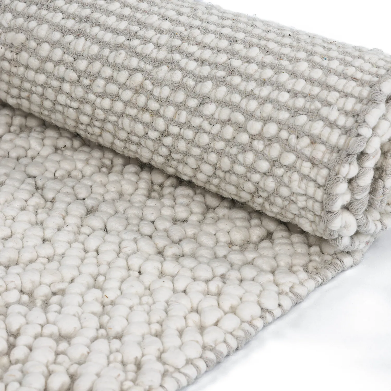Ullteppe - Sala Irregular Wool Bubble (krem)