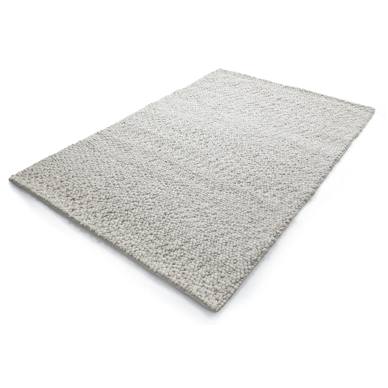 Ullteppe - Sala Irregular Wool Bubble (lys grå melert)
