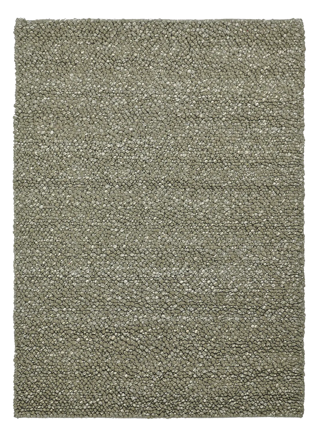 Ullteppe - Sala Irregular Wool Bubble (mosegrønn/hvit melert)