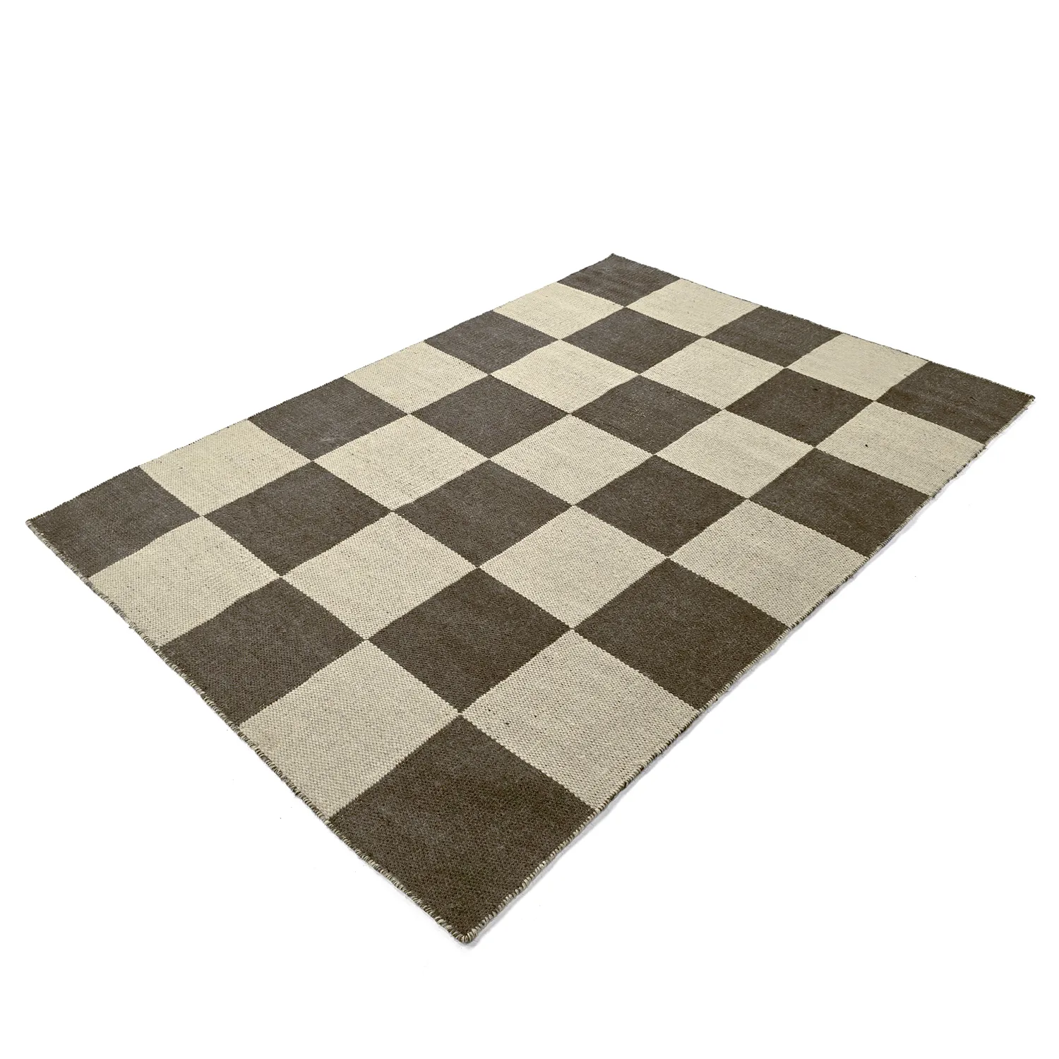 Ullteppe - Scacco (svart/beige)
