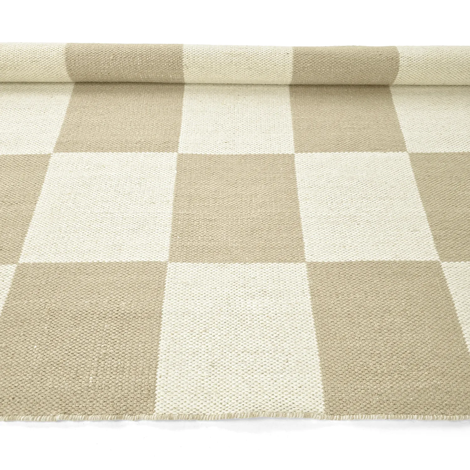 Ullteppe - Scacco (hvit/beige)