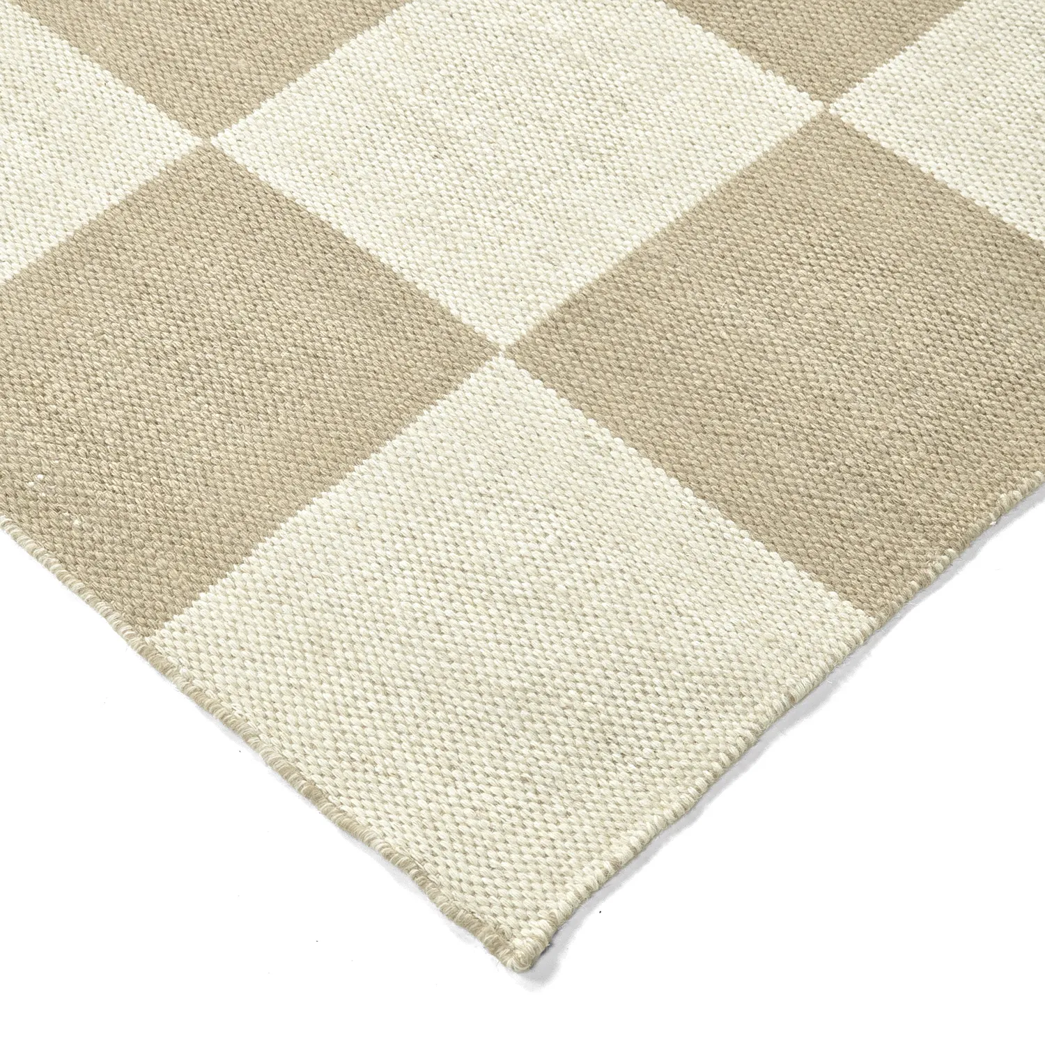 Ullteppe - Scacco (hvit/beige)