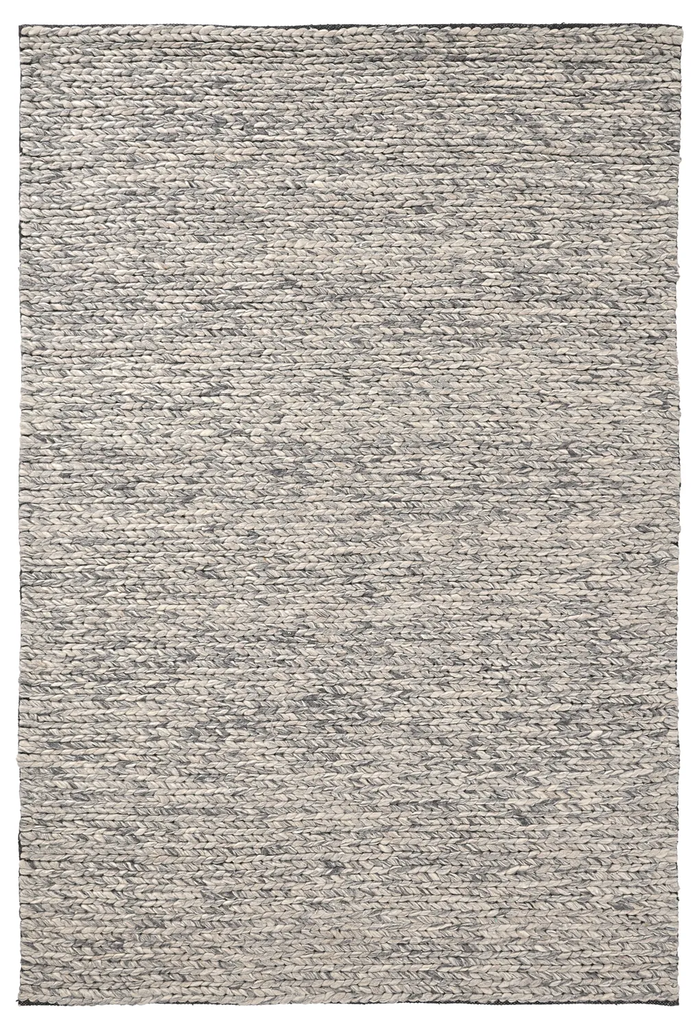 Ullteppe - Talvia Braided Wool (mørkegrå)