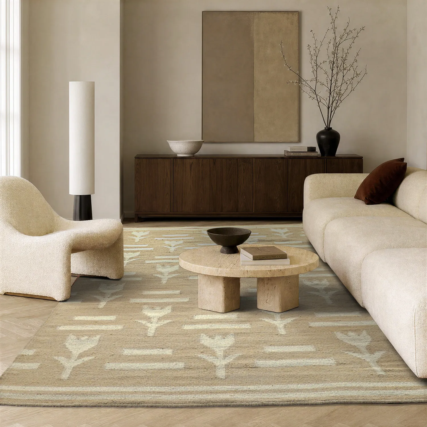 Ullteppe - Tomar (beige/krem)